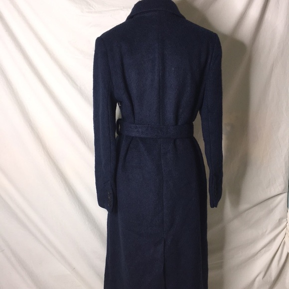 TOPSHOP Manhattan Long Belted Wool Blend Coat 12 - Picture 7 of 9